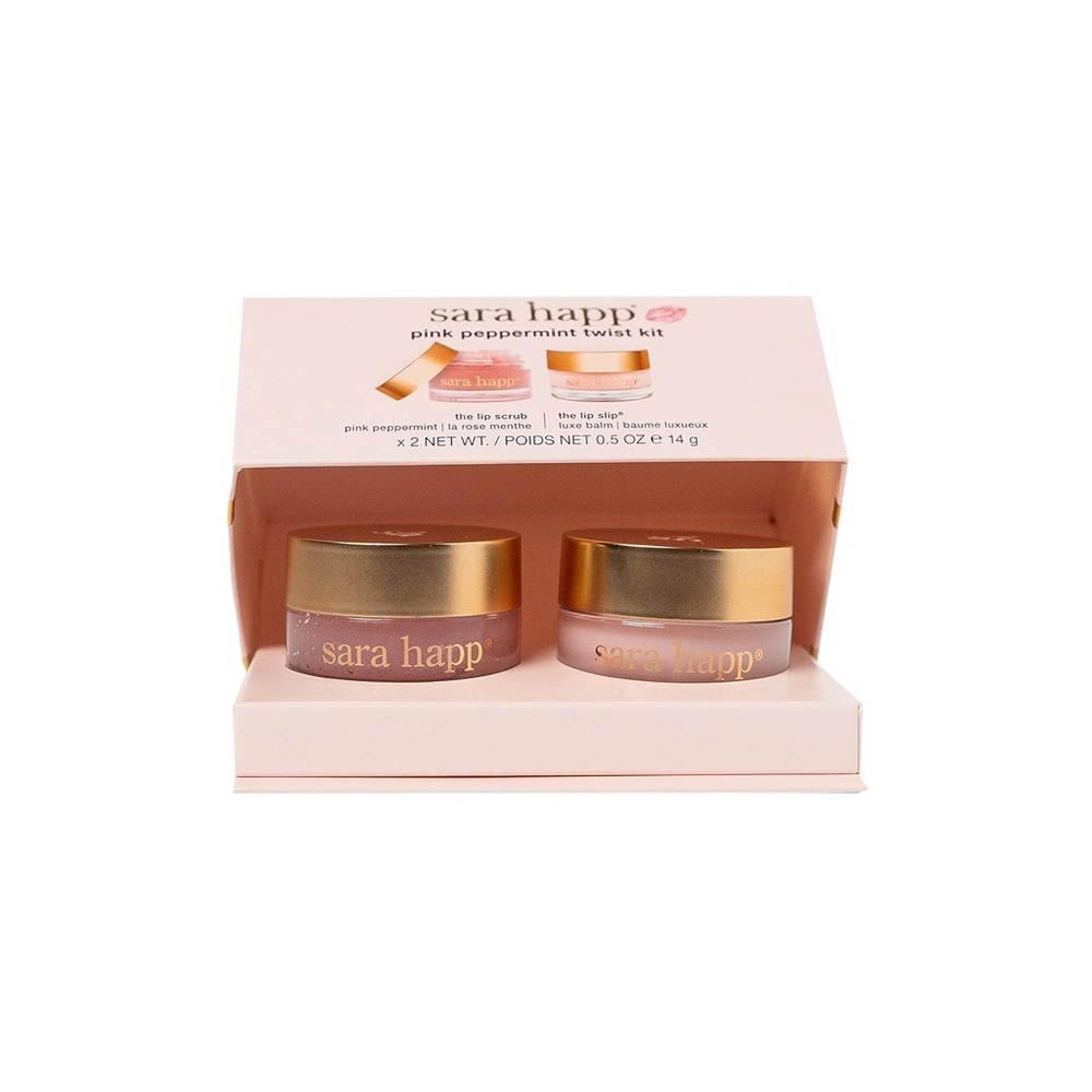 Sara Happ Pink Peppermint Twist Lip Exfoliating Kit
